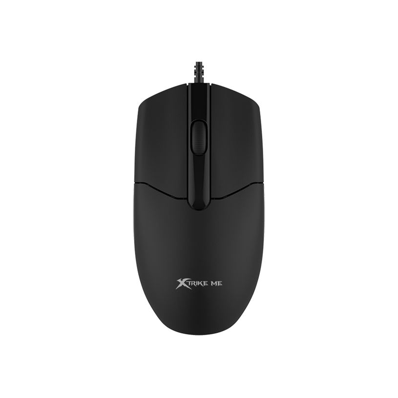Mouse XTRIKE ME GM-124 BK, 3 botones, COLOR NEGRO