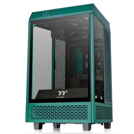 [13011] Case Thermaltake The Tower 100 Mini ITX Edition, USB 3.2, Tipo C, Temp Glass, Racing Green