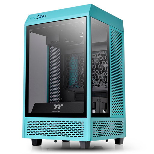 [13013] Case Thermaltake The Tower 100 Mini ITX Edition, USB 3.2, Tipo C, Temp Glass, Turquesa