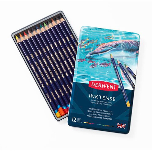 [ART21367] Set de 12 Lápices de Colores Derwent Inktense Acuareables      