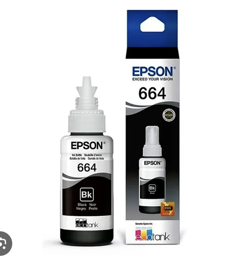 [14077] Tinta Epson T664L Color Black, T664120-AL