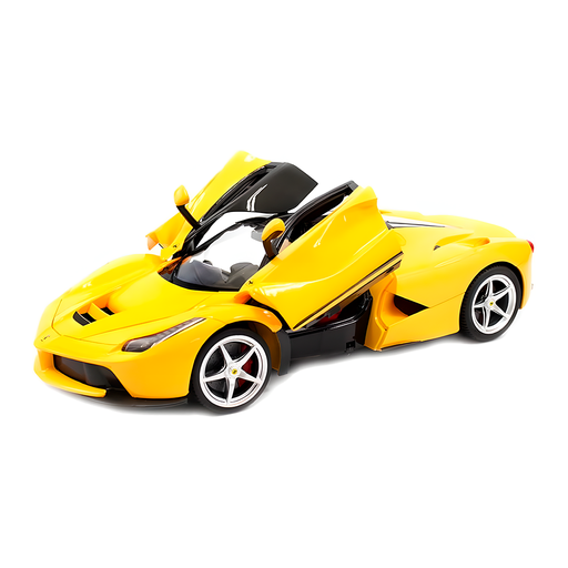 [16778] Carro contro remoto tipo Ferrari, Recargable,  27Mhz, Amarillo - juguetes 2408089TY