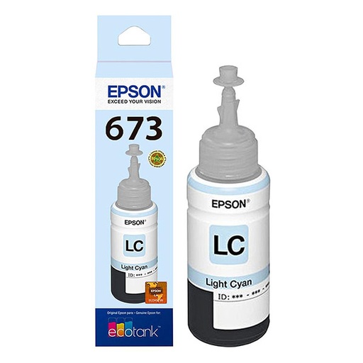[1253] Refil de Tinta T673 - 520 Color  Light Cian - Epson L800
